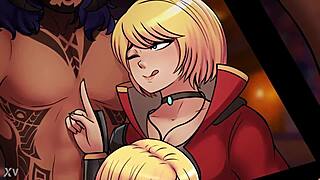 hentai blonde big tits beauty takes rough anal assfucking in steamy animation