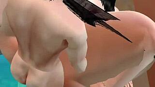 Imvu Submissive Prostitute Takes Big Cock Cum in Monster Ride Session