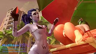 Kiriko Overwatch Takes Ebony Anal Creampie Deepthroat Group Pound Hour