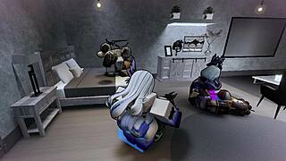 our fontaine girls go wild in massive futanari orgy with big cocks and tits