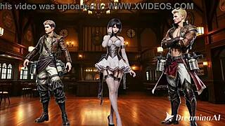 doesn't mikasa in sexy dress please jean and reiner hot?