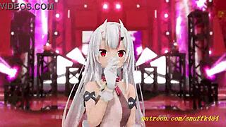 novr's mmd ayame sways seductively in 3d hololive dance hentai