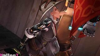 Overwatch Ashe rides cowgirl in steamy SFM compilation vibes