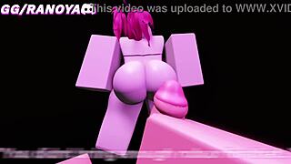 slutty roblox stripper grinds big ass lap while giving joi instructions