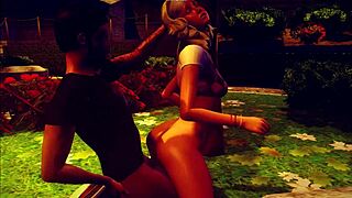 Megan Clark hides her naughty 18+ outdoor interracial secret with blonde teen model vibes