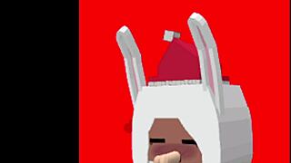 What If Bunny Girl Sucks Christmas Cock in Provocative Anime Animation Special?