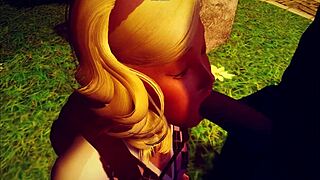 Megan Clark hides her naughty 18+ outdoor interracial secret with blonde teen model vibes