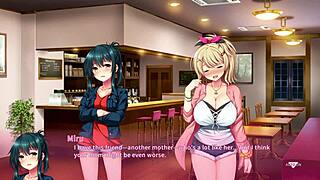 real hentai explodes with petite asian's big cock facial cumshot!