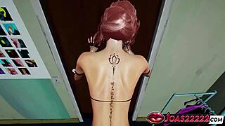 yuuka's big ass stretched pov missionary moans doggy anal tied creampie 3d hentai