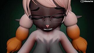 oh man wooloo rides my cock cowgirl pov in sfm pokemon hentai... glasses furry fun