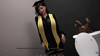 hey wife why cheat on hubby with boss's huge cock? watch her squirt bukkake creampie anal in 3d office hentai game!