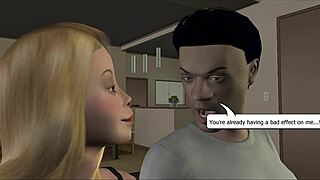 tk17 babysitter hides blonde teen's small tits temptation