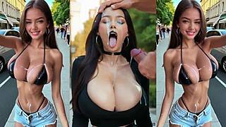 ai girls with big asses and tits goon over anime hentai pussies