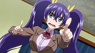 hentai babe sucks huge cock between massive tits