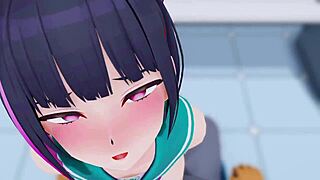 Kyouyama sneaks blowjob cowgirl ride creampie sex at work office