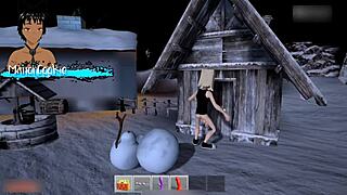 fuckerman jingle balls 3d teases curvy babe's sexy curves