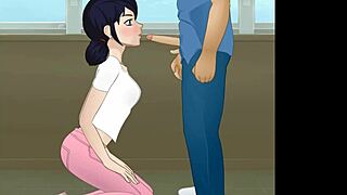 Gulp down Marinette's super deepthroat sailor ladybug blowjob!
