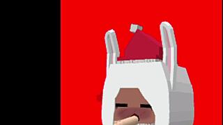 What If Bunny Girl Sucks Christmas Cock in Provocative Anime Animation Special?