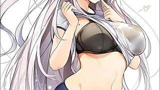 hentai solo babe shows off curves and pussy