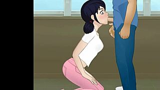 Gulp down Marinette's super deepthroat sailor ladybug blowjob!