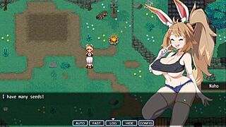 Bunnygirl's First Portal Fuck Ends in Double Creampie