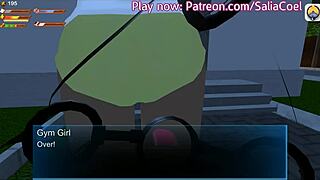 mean mistress leashes her submissive boy for public bdsm university stroll tease