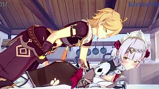 Noelle Shenhe Aether hardcore creampie fuck