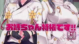 Long-legged hentai teen's footjob sparks overwhelming pleasure and desire waves