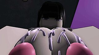 hey, check out this asian woman dominating that black guy with cowgirl riding handjob and femdom blowjob in roblox rule34 animation