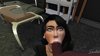 Cheating Secretary Fucks Big Boss Interracial Cuckold Humiliation Office