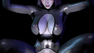 She rides that addictive 3D hentai loop with big tits bouncing