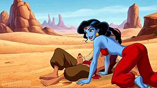 Aladdin Princess Jasmine Genie Arabian Nights Big Tits Creampie Cartoon Parody Shameful Wishes