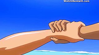 Anime hentai girlfriend spreads legs for boyfriend's tongue on pussy then rides cock doggystyle creampie finish