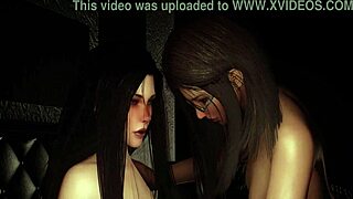 Two Girls Face One Giant Cock In 3D Hentai Tease