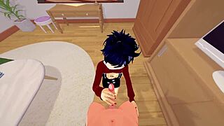 Imagine plunging deep into Noodle's Gorillaz world for raw POV sex