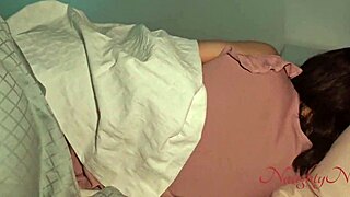 Step-sis masturbates to hentai right beside me!