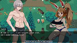 Bunnygirl's First Portal Fuck Ends in Double Creampie