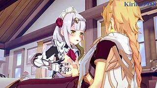 Noelle Shenhe Aether hardcore creampie fuck