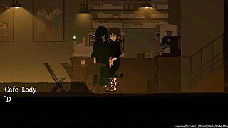 white-haired babe slurps cape guy's throbbing cock