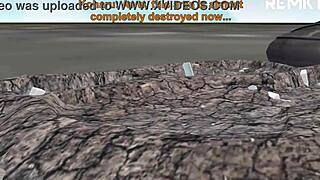 What dreams does the emo giantess uniform girl chase in MMD?