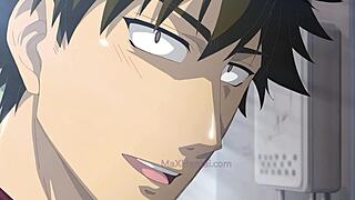 Unexpected face sitting leads to hairy pussy eating then wild fucking in this eng sub hentai anime