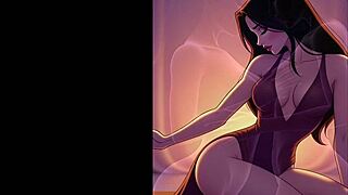 Sensual Yoga Poses in Animated AI Flow