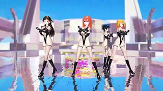 Oppa do you trust me for wild girlfriend sex in this steamy hentai MMD?!