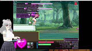 Eris Dysnomia plays out levels 1-2 in Konosuba hentai game part 1