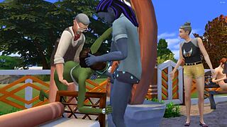 Biggest Animated Orgy Mature Milf Old Whore Group Anal Pussy Outdoor Party Suggestive Chaos