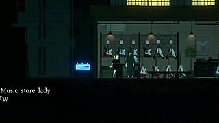 white-haired babe slurps cape guy's throbbing cock