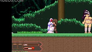 fobs wild rabbit hops through forest in cute anime nature animation