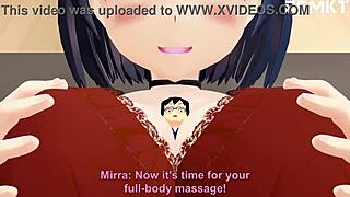 giantess gets her huge tits massaged and reduced