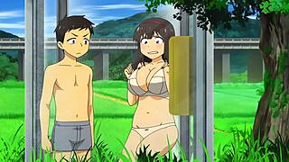 A horny busty teen with massive tits gets fingered wet then fucked hard outdoors in missionary and doggystyle.