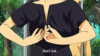 A horny busty teen with massive tits gets fingered wet then fucked hard outdoors in missionary and doggystyle.